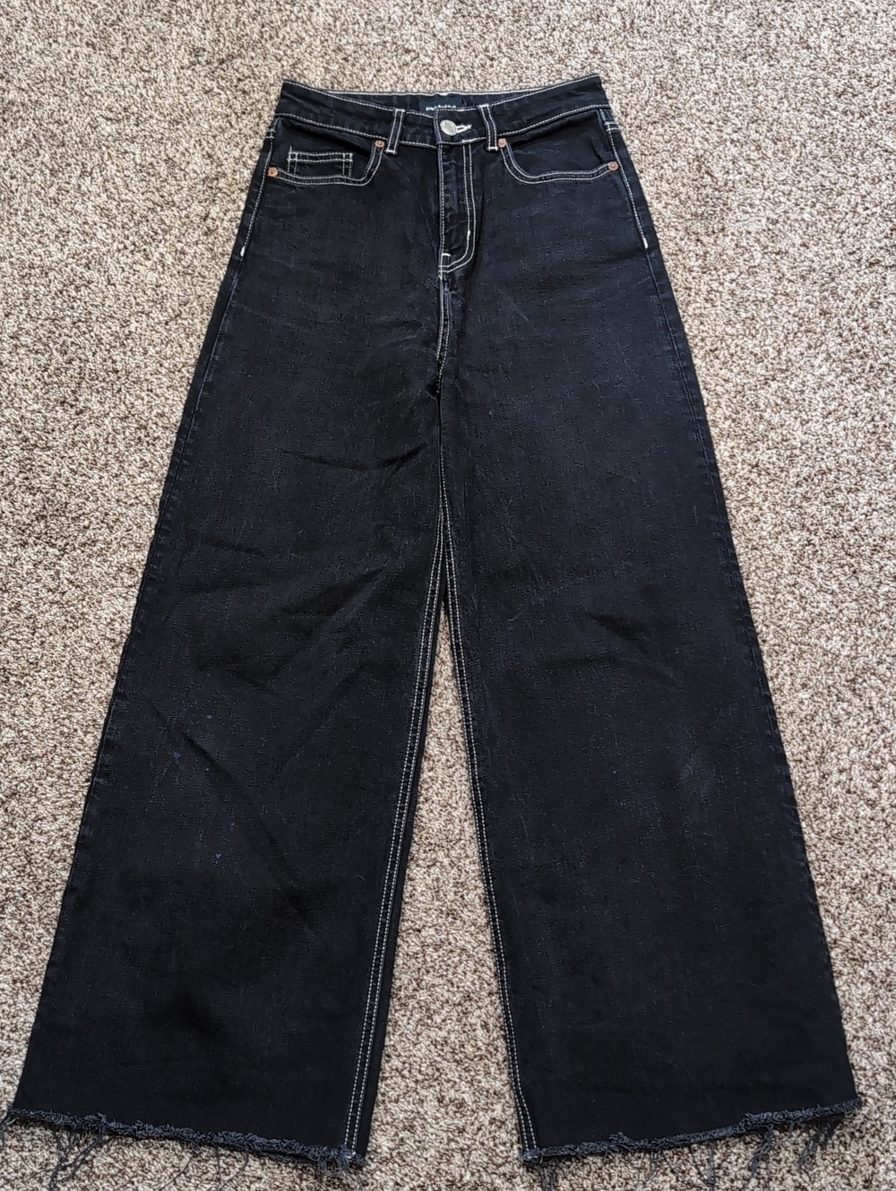 Frank And Oak Nina Wide Leg High Waist Jeans Size 26